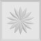 Ekena Millwork Standard Sedgwick Flower Rosette With Rounded Edge, 4"W x 4"H x 1"P ROSP040X040X100SDG11 - alternate 3